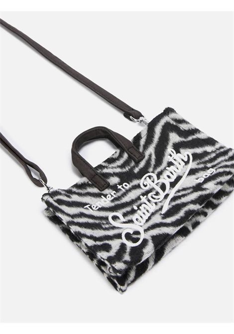 Phone bag con logo SAINT BARTH | PHONE006 PHONE BAG FELT00269I ZEBRA 00EMB